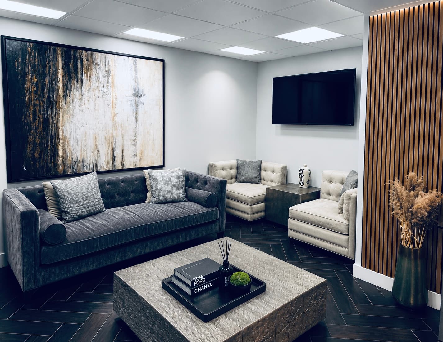 The reception room at Dr. Feuer's Madison Avenue practice